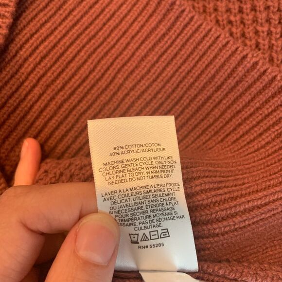 Express cowl neck brown long sweater medium NWT - Picture 6 of 8